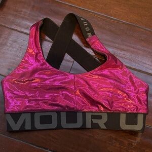 Under Armour Shiny Magenta Sports Bra